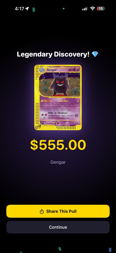 PokeScout - Legendary Discovery! Gengar card worth $555.00
