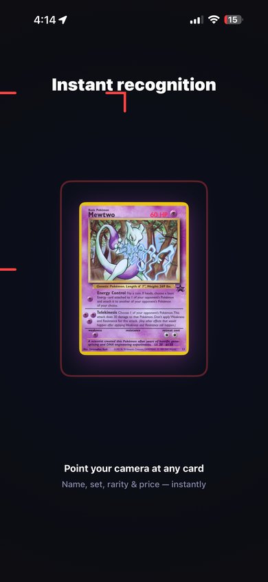 PokeScout - Instant card recognition with Mewtwo
